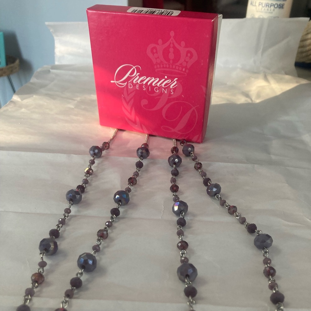 Necklace. 1 strand 18 inches long and the other 16 inches long.